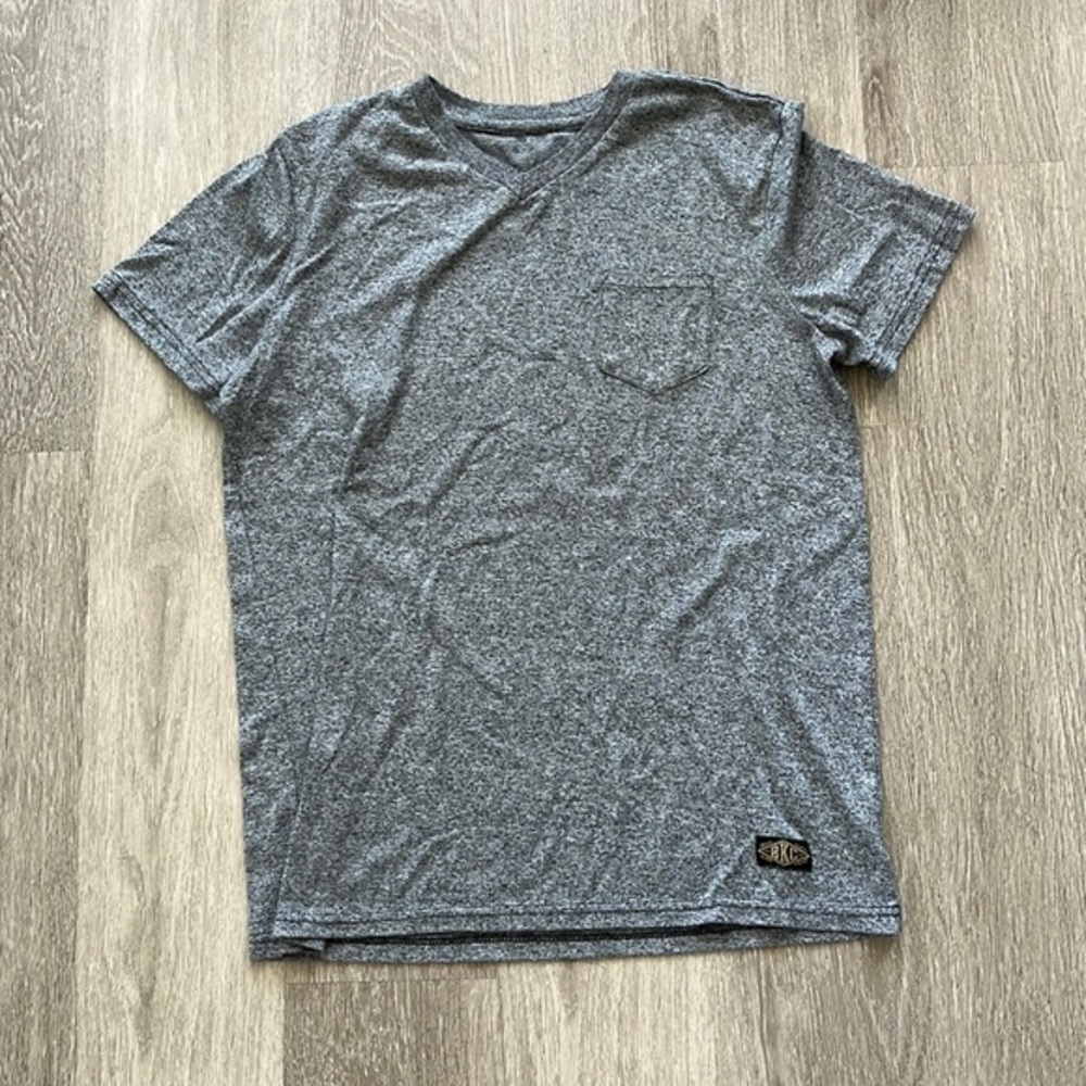 BKLYN Cloth-work Gray V Neck